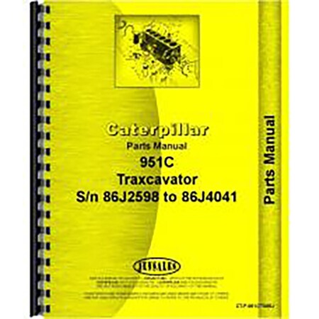 Fits Caterpillar 951C Traxcavator Parts Manual (New)